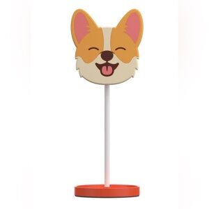 Corgi Design Headphone Stand with Accessory Holder NIB